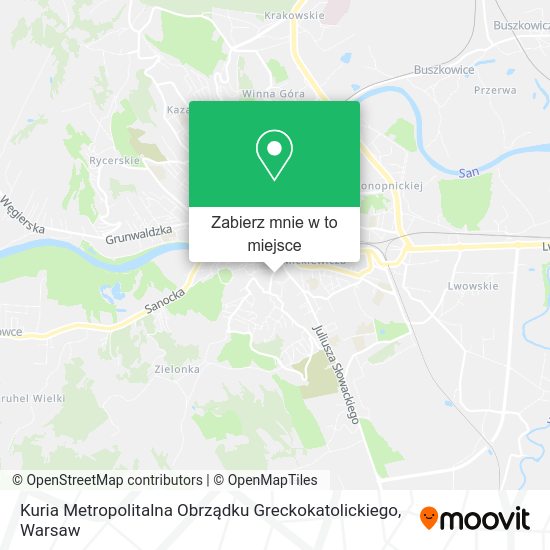 Mapa Kuria Metropolitalna Obrządku Greckokatolickiego