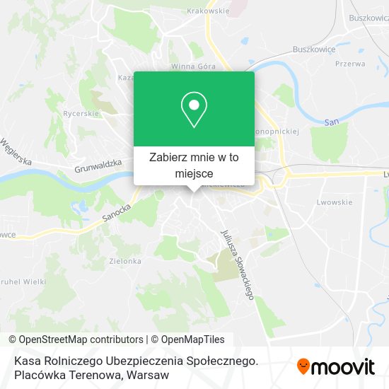 Mapa Kasa Rolniczego Ubezpieczenia Społecznego. Placówka Terenowa