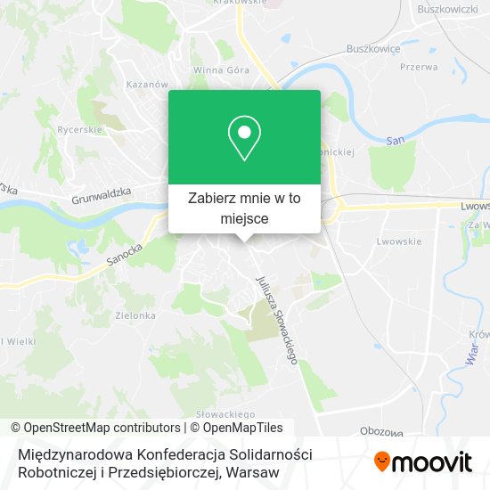 Mapa Międzynarodowa Konfederacja Solidarności Robotniczej i Przedsiębiorczej