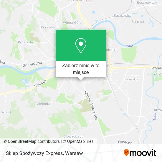 Mapa Sklep Spożywczy Express