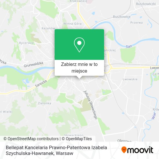 Mapa Bellepat Kancelaria Prawno-Patentowa Izabela Szychulska-Hawranek