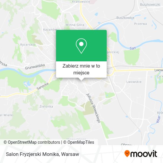 Mapa Salon Fryzjerski Monika