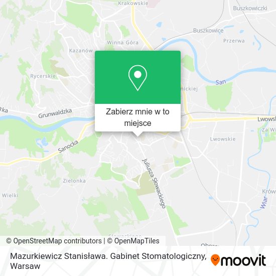 Mapa Mazurkiewicz Stanisława. Gabinet Stomatologiczny