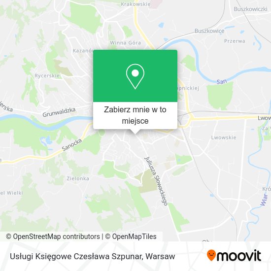 Mapa Usługi Księgowe Czesława Szpunar