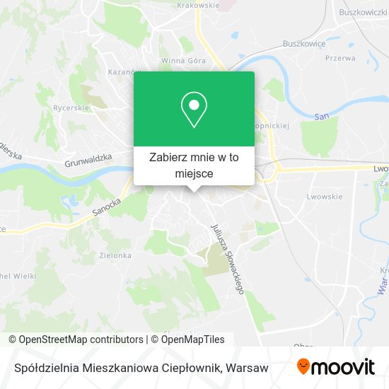 Mapa Spółdzielnia Mieszkaniowa Ciepłownik