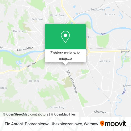 Mapa Fic Antoni. Pośrednictwo Ubezpieczeniowe