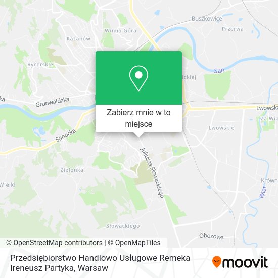 Mapa Przedsiębiorstwo Handlowo Usługowe Remeka Ireneusz Partyka