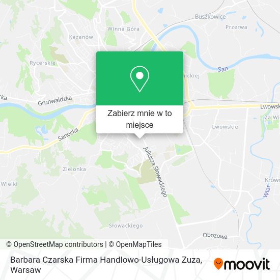 Mapa Barbara Czarska Firma Handlowo-Usługowa Zuza