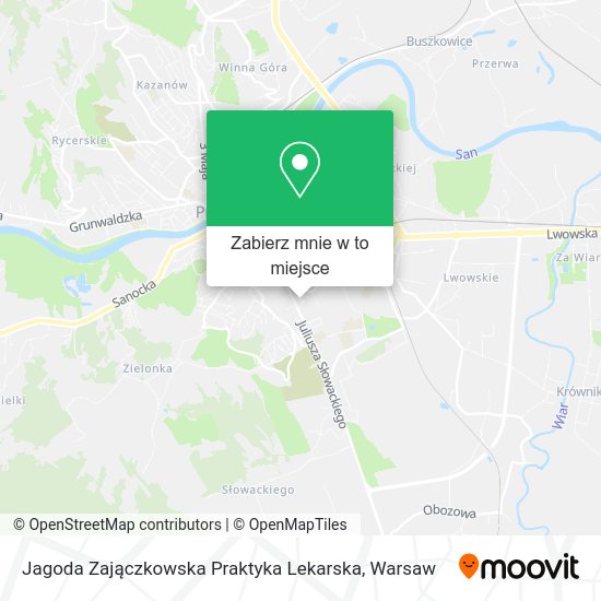 Mapa Jagoda Zajączkowska Praktyka Lekarska