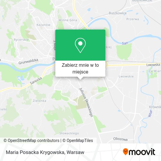 Mapa Maria Posacka Krygowska