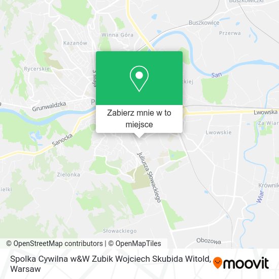 Mapa Spolka Cywilna w&W Zubik Wojciech Skubida Witold