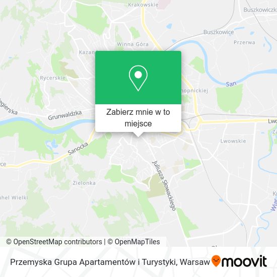 Mapa Przemyska Grupa Apartamentów i Turystyki