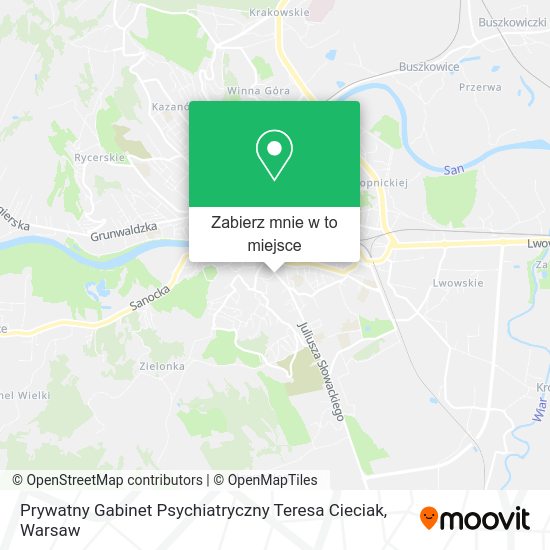 Mapa Prywatny Gabinet Psychiatryczny Teresa Cieciak