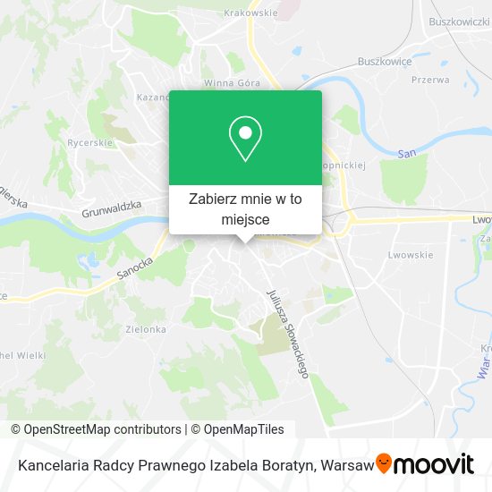 Mapa Kancelaria Radcy Prawnego Izabela Boratyn