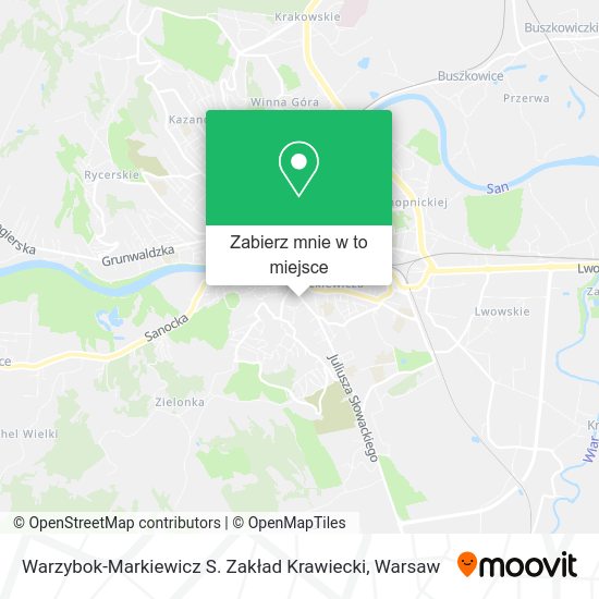 Mapa Warzybok-Markiewicz S. Zakład Krawiecki