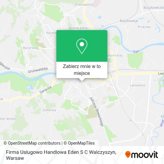 Mapa Firma Uslugowo Handlowa Eden S C Walczyszyn