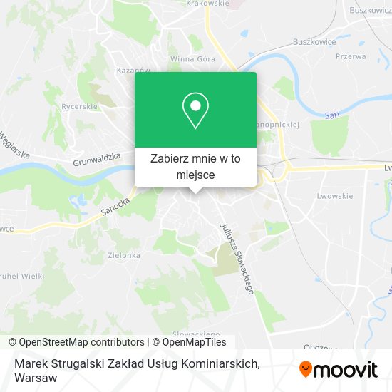 Mapa Marek Strugalski Zakład Usług Kominiarskich