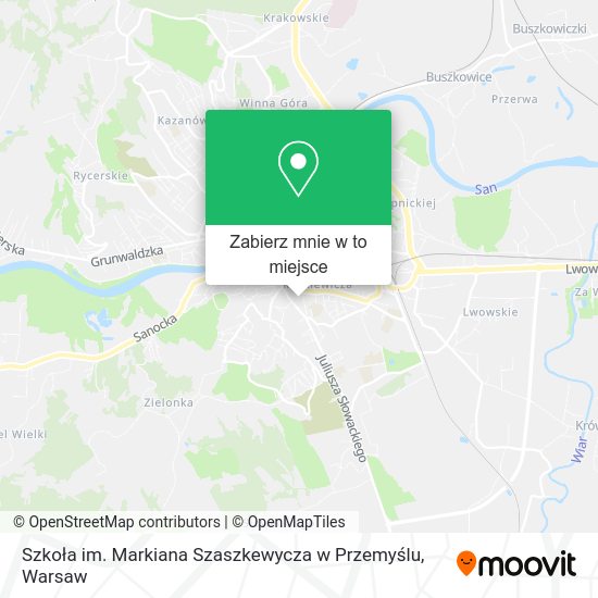 Mapa Szkoła im. Markiana Szaszkewycza w Przemyślu