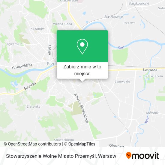 Mapa Stowarzyszenie Wolne Miasto Przemyśl