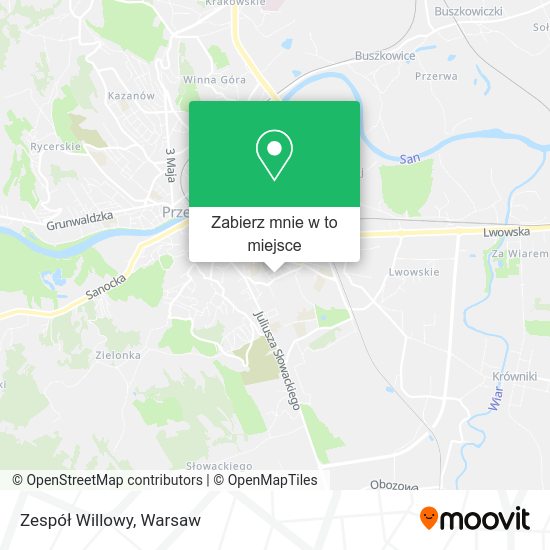 Mapa Zespół Willowy