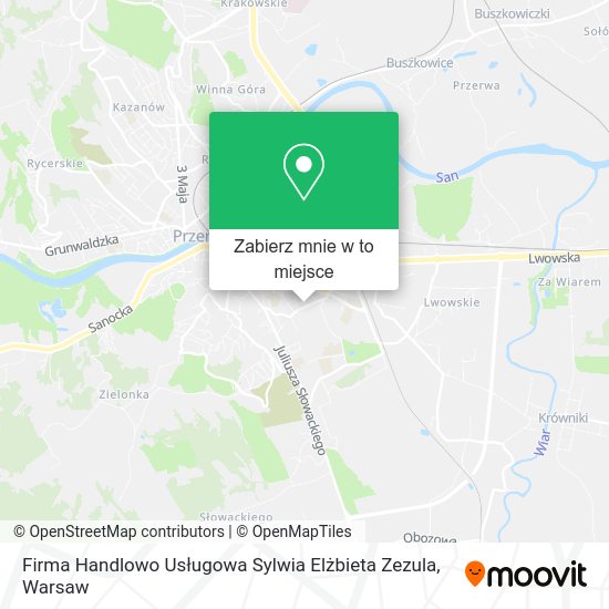 Mapa Firma Handlowo Usługowa Sylwia Elżbieta Zezula