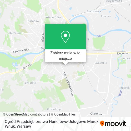 Mapa Ogród Przedsiębiorstwo Handlowo-Usługowe Marek Wnuk