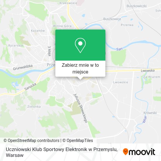 Mapa Uczniowski Klub Sportowy Elektronik w Przemyslu