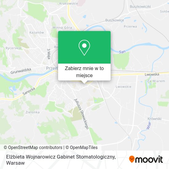 Mapa Elżbieta Wojnarowicz Gabinet Stomatologiczny