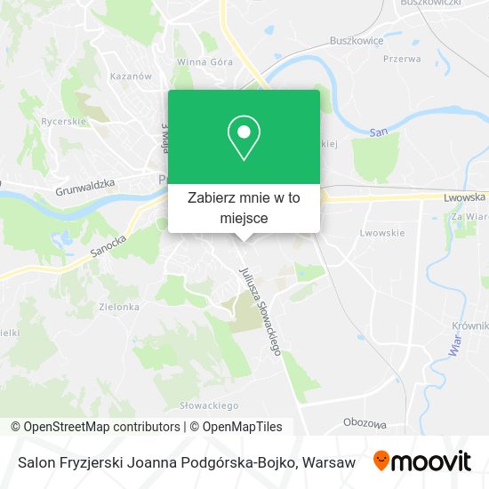 Mapa Salon Fryzjerski Joanna Podgórska-Bojko