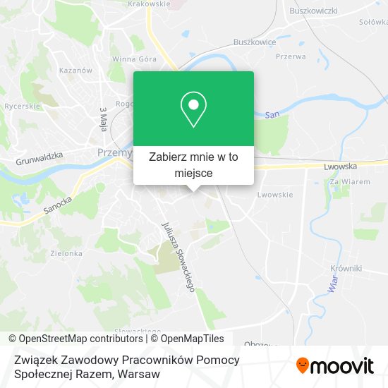 Mapa Związek Zawodowy Pracowników Pomocy Społecznej Razem