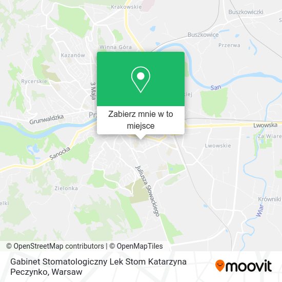 Mapa Gabinet Stomatologiczny Lek Stom Katarzyna Peczynko