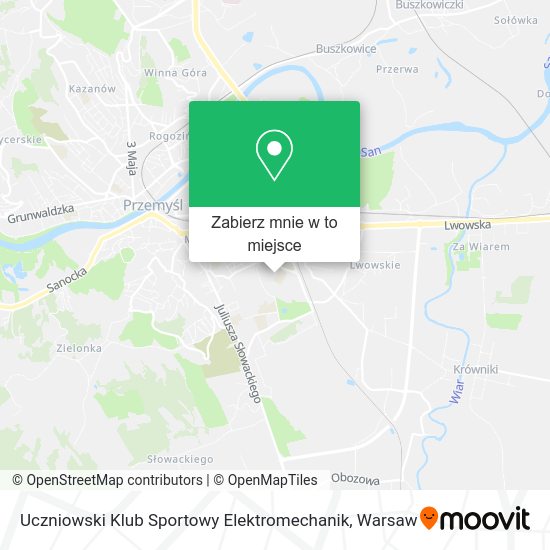 Mapa Uczniowski Klub Sportowy Elektromechanik