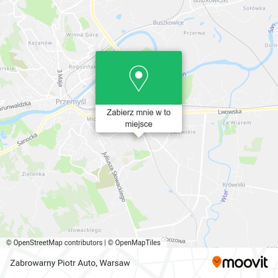 Mapa Zabrowarny Piotr Auto