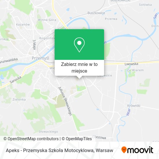 Mapa Apeks - Przemyska Szkoła Motocyklowa