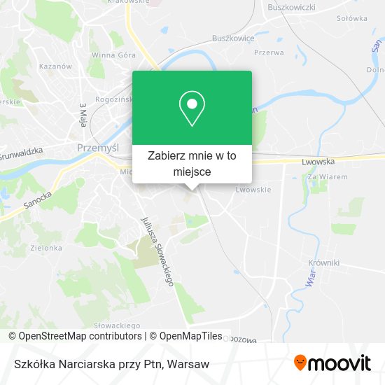 Mapa Szkółka Narciarska przy Ptn