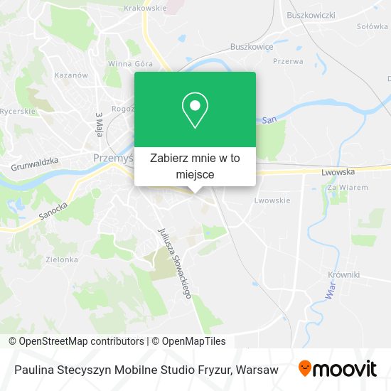 Mapa Paulina Stecyszyn Mobilne Studio Fryzur