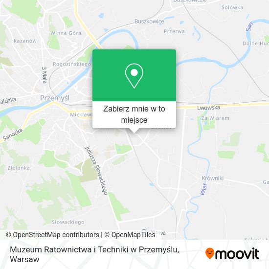 Mapa Muzeum Ratownictwa i Techniki w Przemyślu