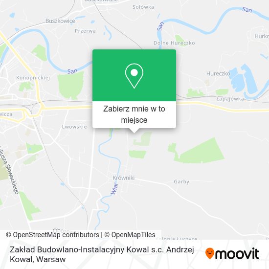 Mapa Zakład Budowlano-Instalacyjny Kowal s.c. Andrzej Kowal