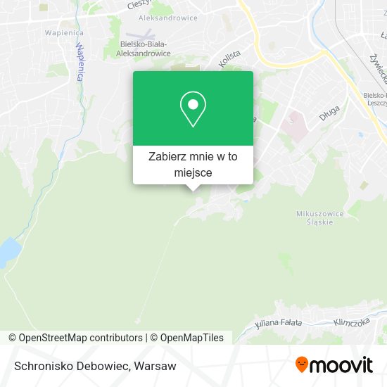 Mapa Schronisko Debowiec