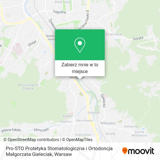 Mapa Pro-STO Protetyka Stomatologiczna i Ortodoncja Małgorzata Gieleciak