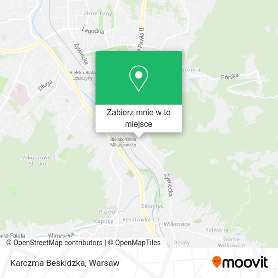 Mapa Karczma Beskidzka