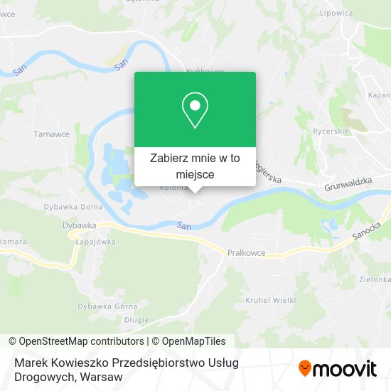 Mapa Marek Kowieszko Przedsiębiorstwo Usług Drogowych