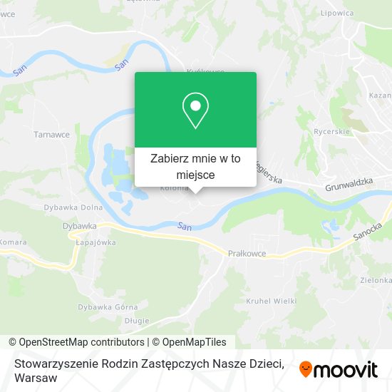 Mapa Stowarzyszenie Rodzin Zastępczych Nasze Dzieci