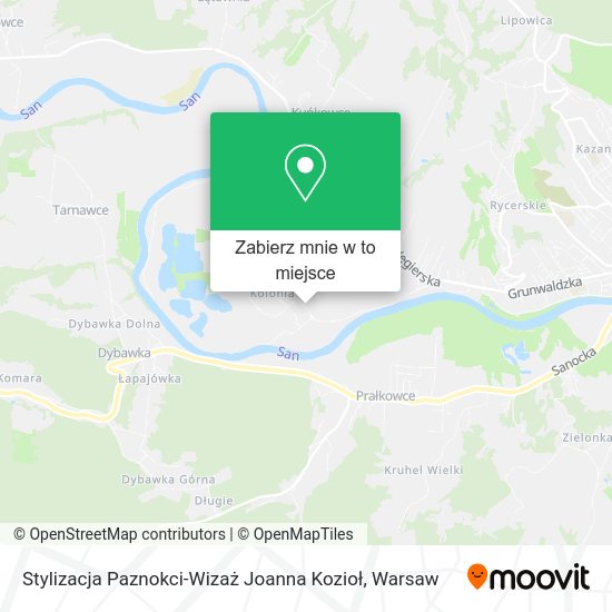 Mapa Stylizacja Paznokci-Wizaż Joanna Kozioł