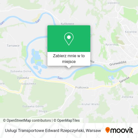 Mapa Usługi Transportowe Edward Rzepczyński