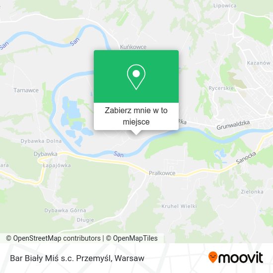 Mapa Bar Biały Miś s.c. Przemyśl