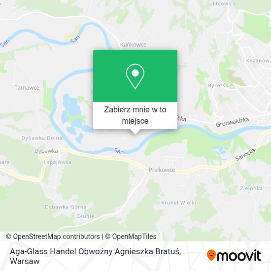 Mapa Aga-Glass Handel Obwoźny Agnieszka Bratuś