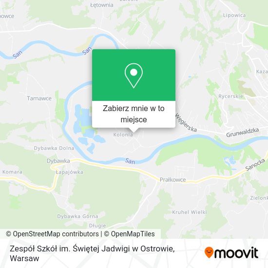 Mapa Zespół Szkół im. Świętej Jadwigi w Ostrowie