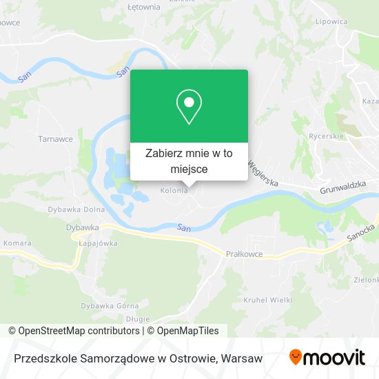 Mapa Przedszkole Samorządowe w Ostrowie