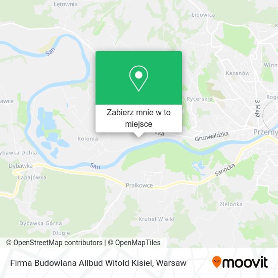 Mapa Firma Budowlana Allbud Witold Kisiel
